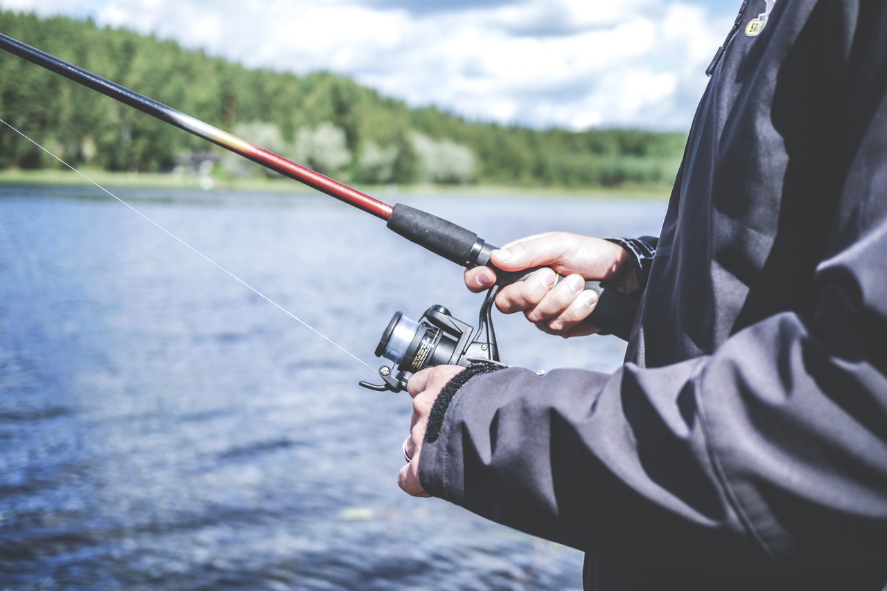 Ett handhållet fiskeredskap